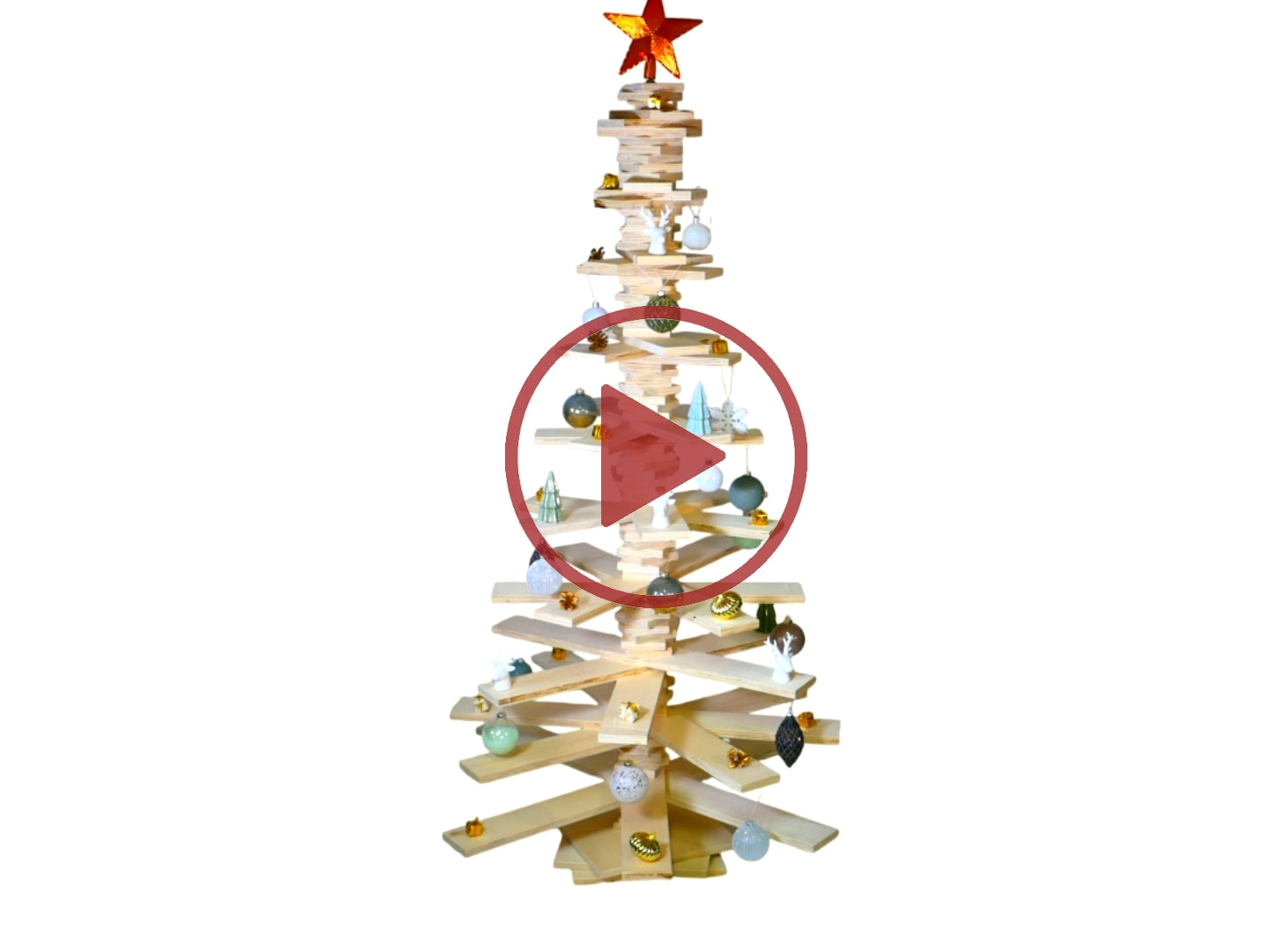 sapin en cours de montage